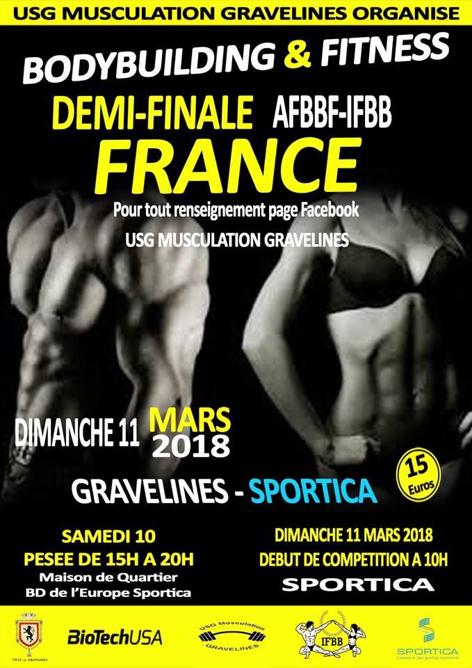 ifbb demi final nord 2018