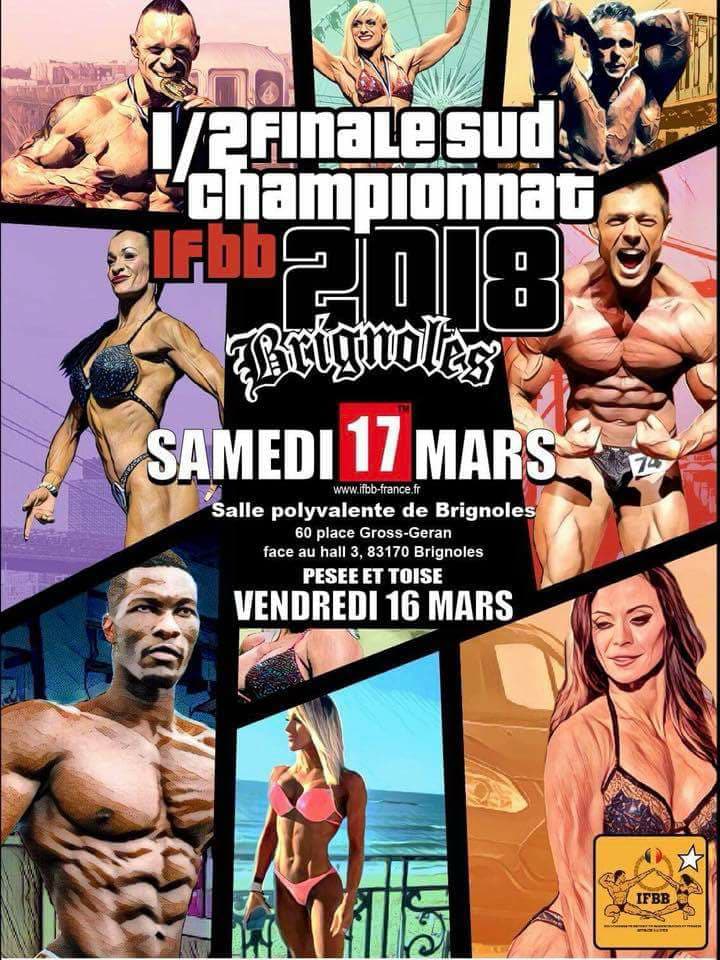 ifbb demi final sud 2018